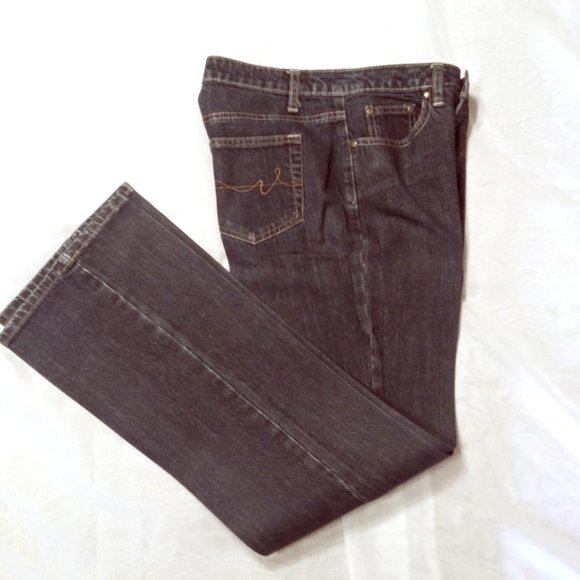 Boot Cut Jeans, Size 6 Jeans,  St John Bay Secretly Slender Stretch Denim Jean - Picture 4 of 8